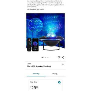 NEW Galaxy bluetooth speaker projector
